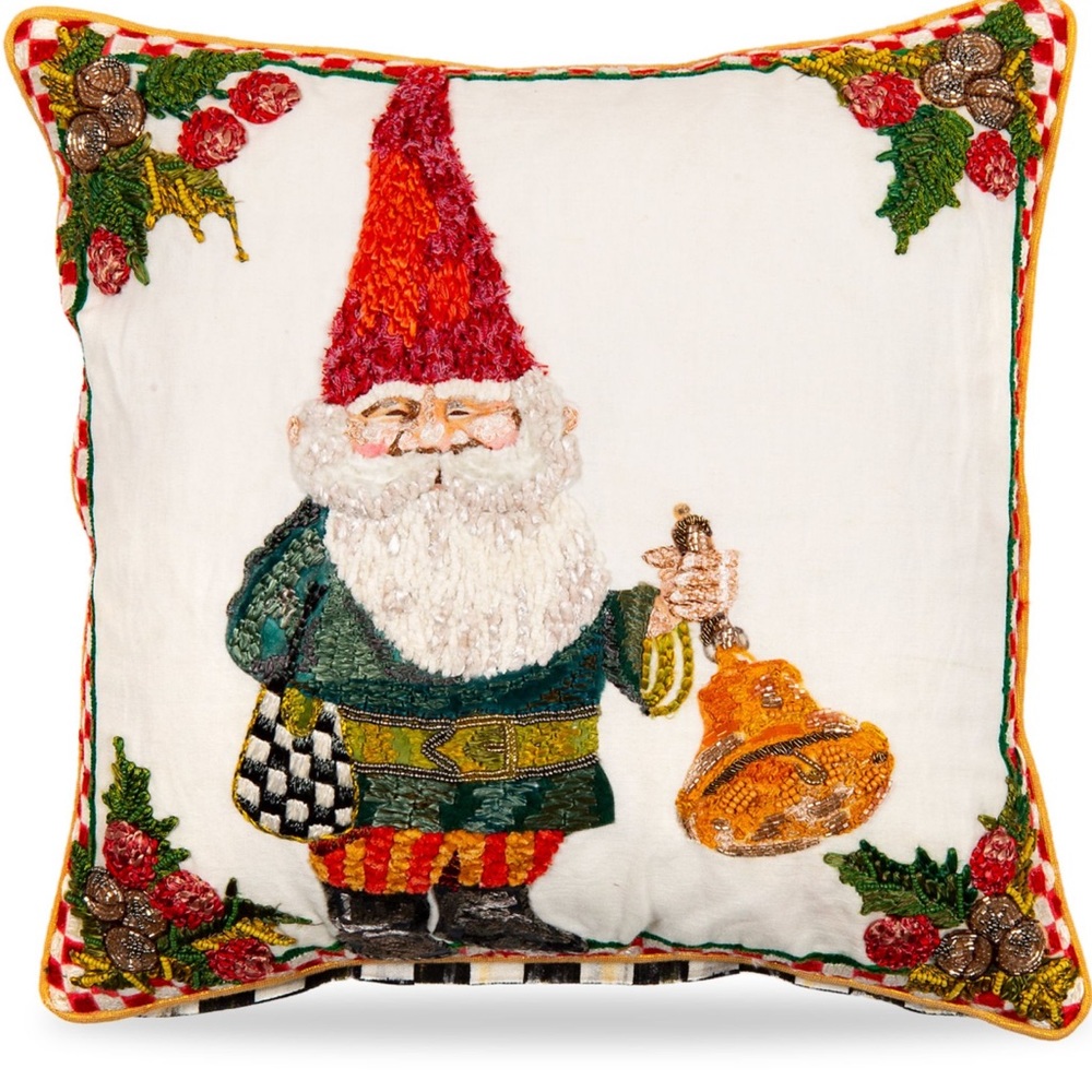 NWT Mackenzie Childs Woodland gnome pillows set